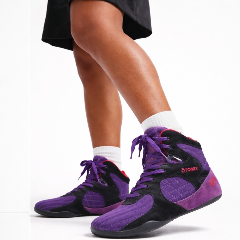 Otomix Mens 10 Womens 11.5 Ninja Warrior Purple High Top Shoes Wrestling MMA